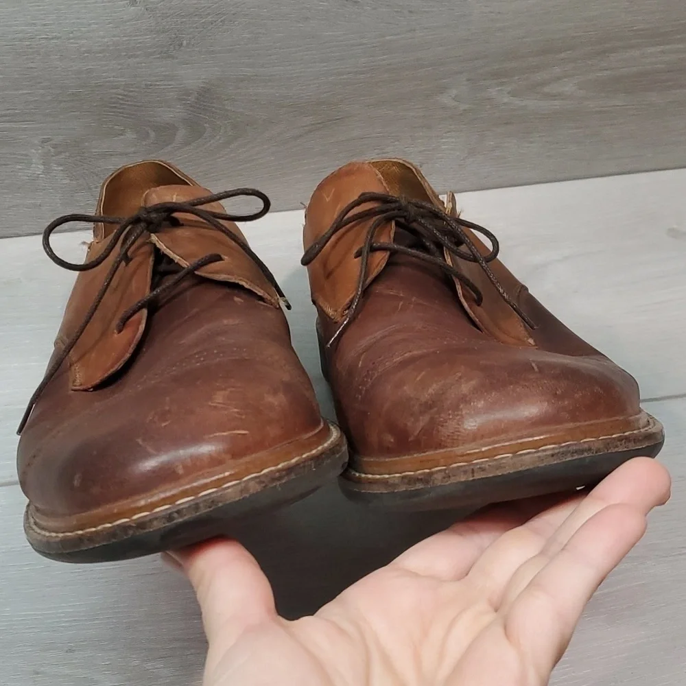 Olukai Mens Walino M Leather Oxford Slip on dress shoes sz 9.5